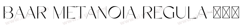 Baar Metanoia Regula字体转换